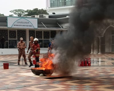 Program Kesedaran Awam & Latihan Penggunaan Alat Pemadam Api Bersama Jabatan Bomba (JBPM)